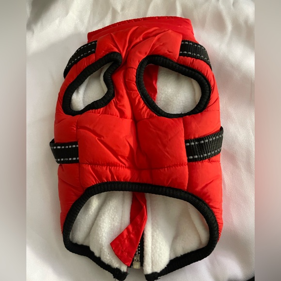 Sz S Dog Windproof Jacket Tank Top Dog Clothes Winter Warm Dog Clothes Pet - Picture 6 of 7